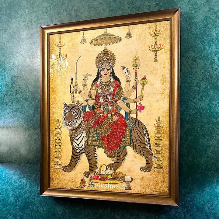 MagicSimSim ADISHAKTI GODDESS AMBA | 2.9ft X 3.7ft