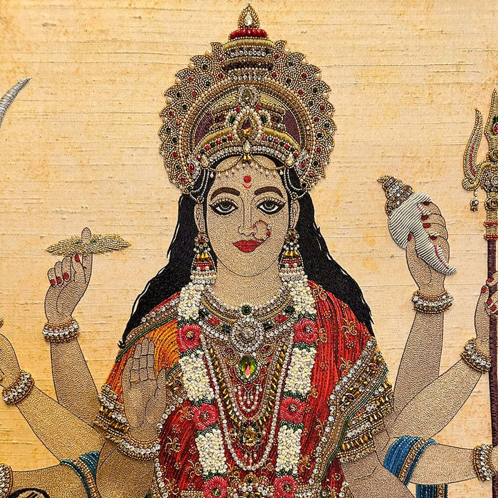 MagicSimSim Adishakti Goddess Amba | 2.9ft X 3.7ft