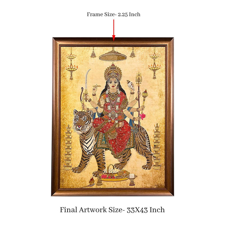 MagicSimSim Adishakti Goddess Amba | 2.9ft X 3.7ft