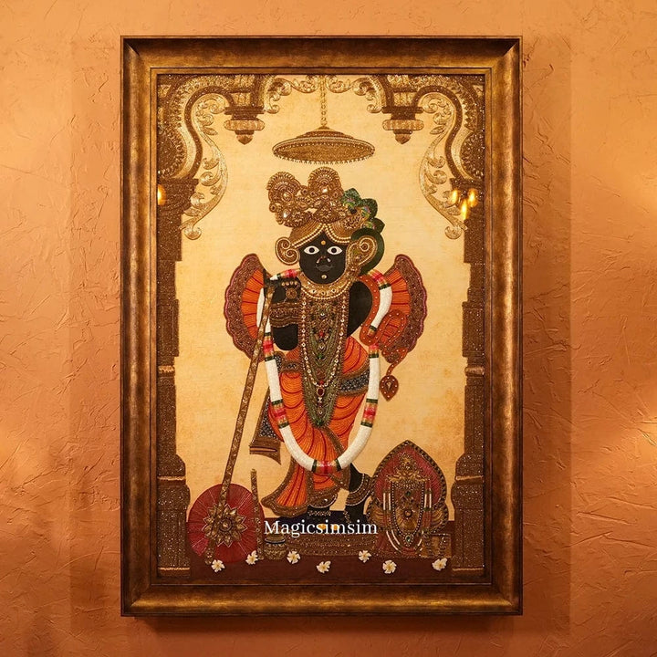 MagicSimSim Banke Bihari Ji | 3 ft X 4.6 ft