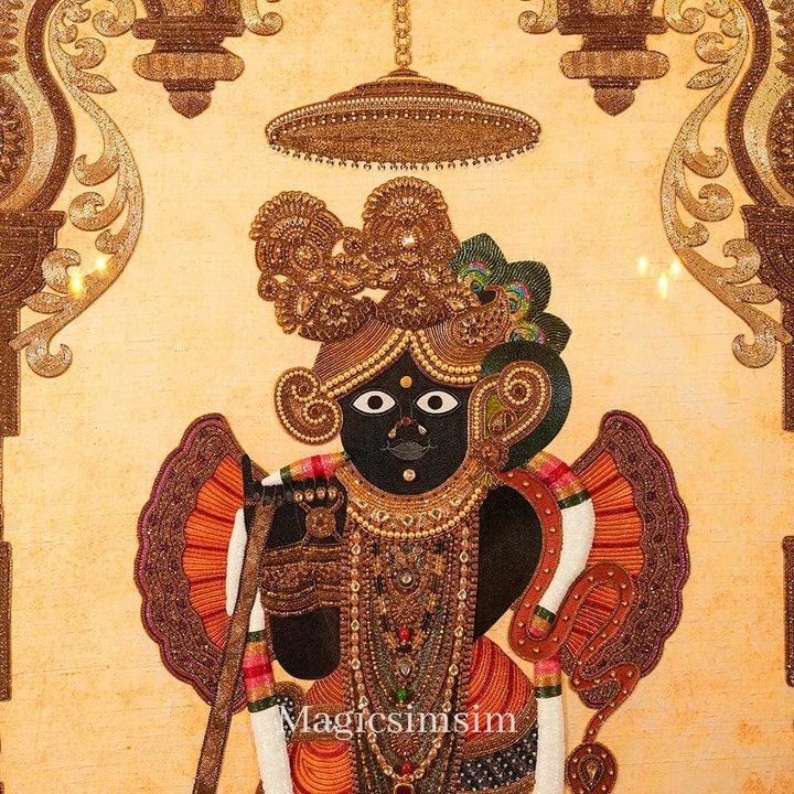 MagicSimSim Banke Bihari Ji | 3 ft X 4.6 ft