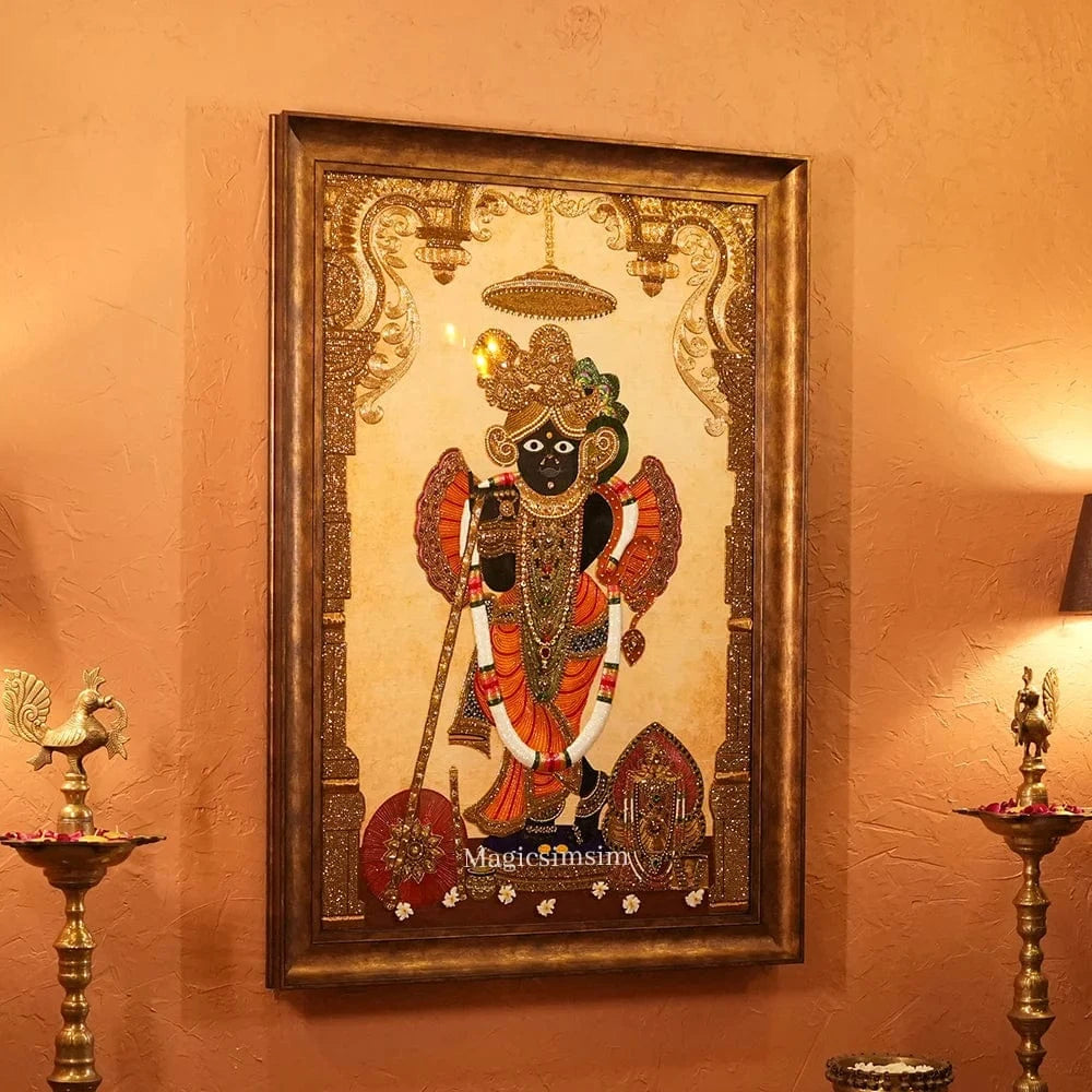 MagicSimSim Banke Bihari Ji | 3 ft X 4.6 ft