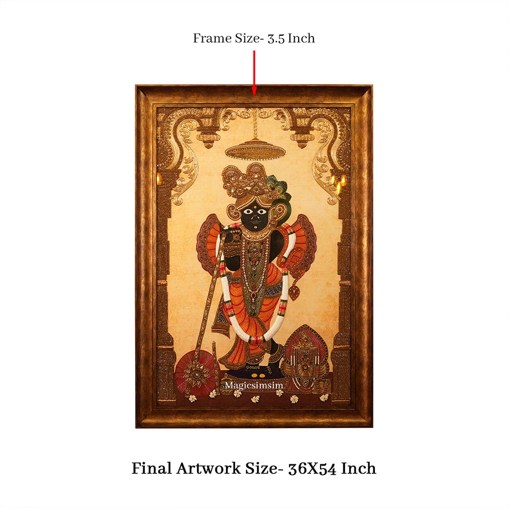 MagicSimSim Banke Bihari Ji | 3 ft X 4.6 ft