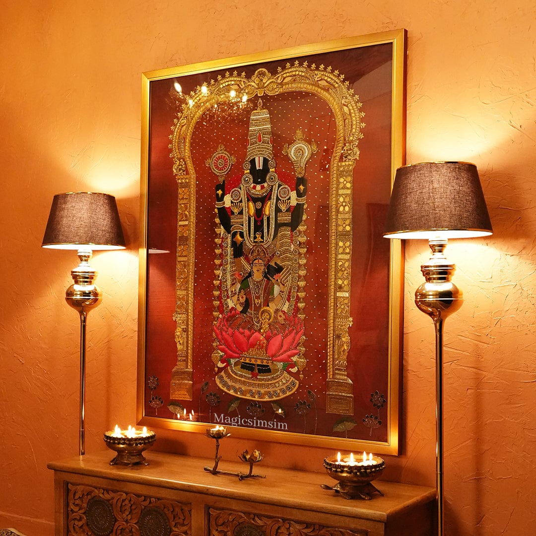 MagicSimSim Divine Lord Venkateshwara | 4ft x 5ft