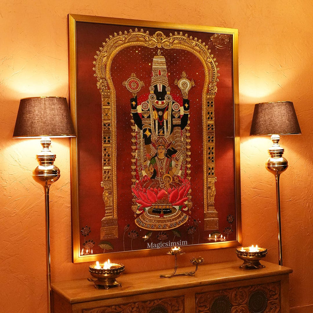 MagicSimSim Divine Lord Venkateshwara | 4ft x 5ft