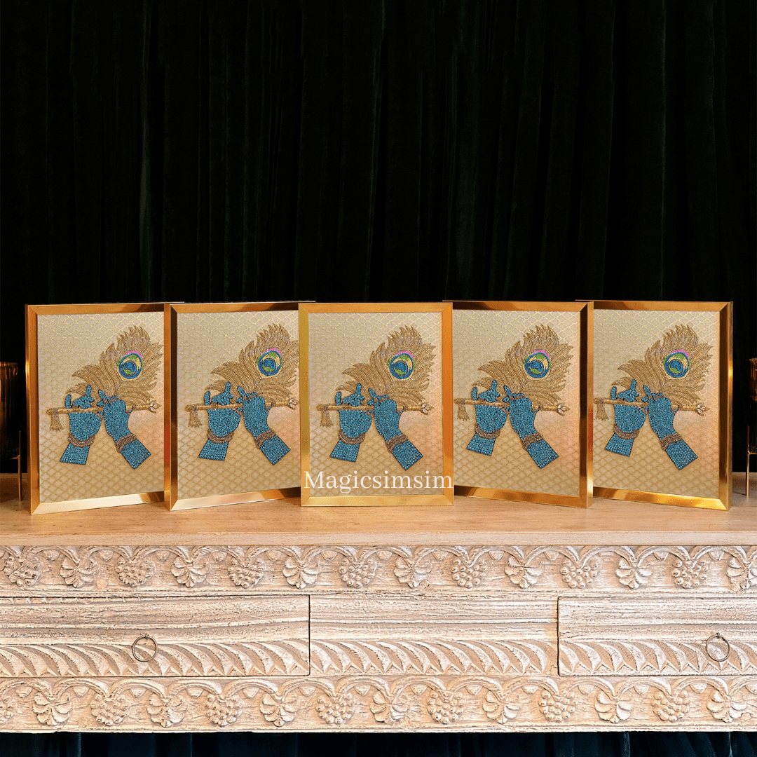 MagicSimSim Gopala Icon - 5 Pcs Set | 9 x 12 inches