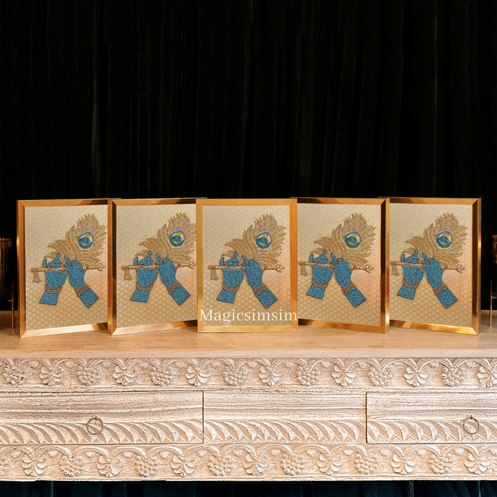 MagicSimSim Gopala Icon - 5 Pcs Set | 9 x 12 inches