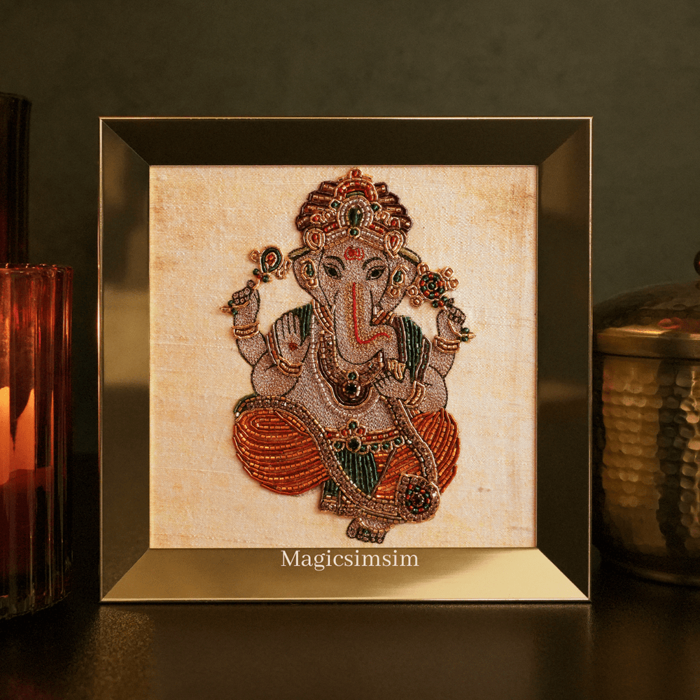 MagicSimSim Lord Ganesha - 5 Pcs Set | 6 x 6 inches