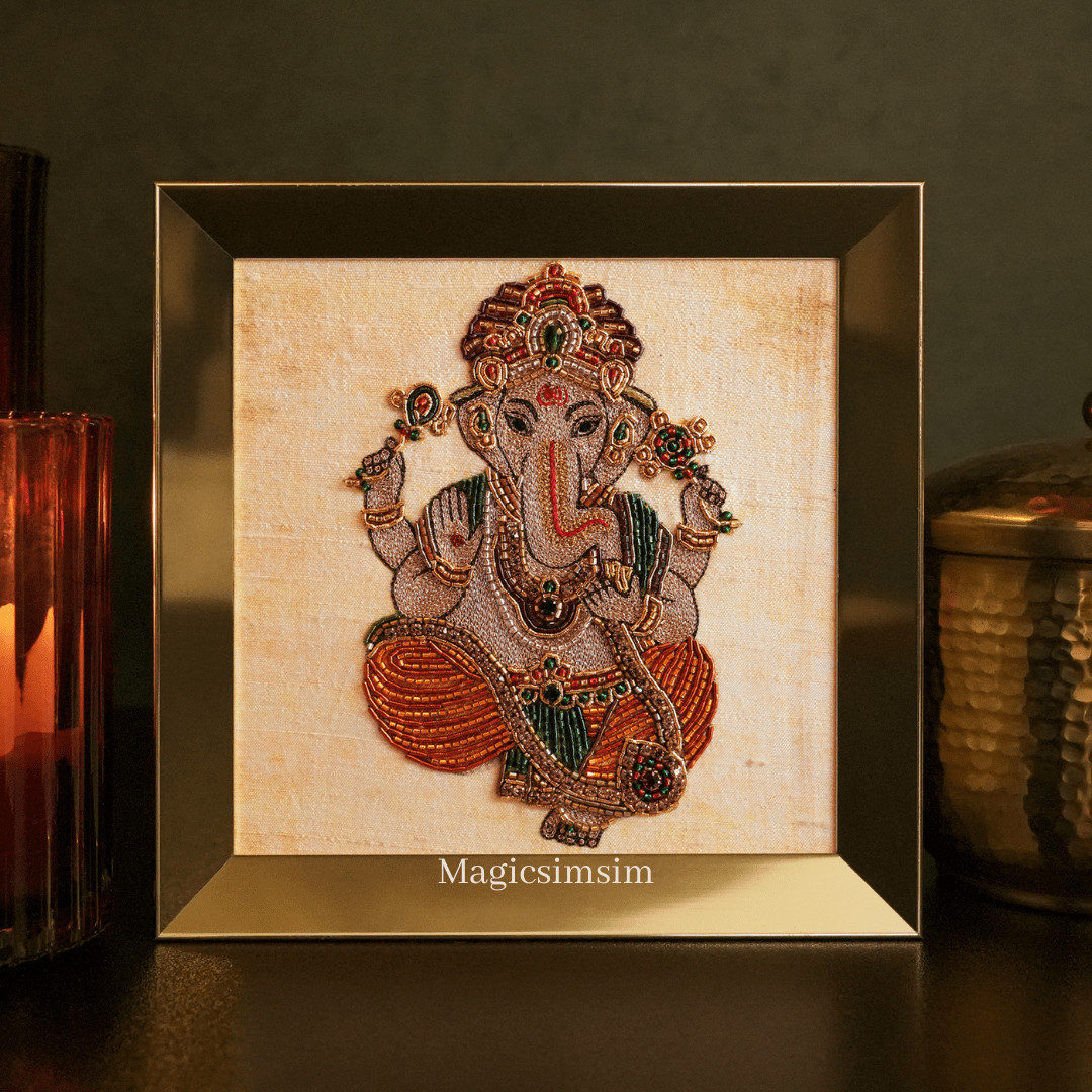 MagicSimSim Lord Ganesha - 5 Pcs Set | 6 x 6 inches