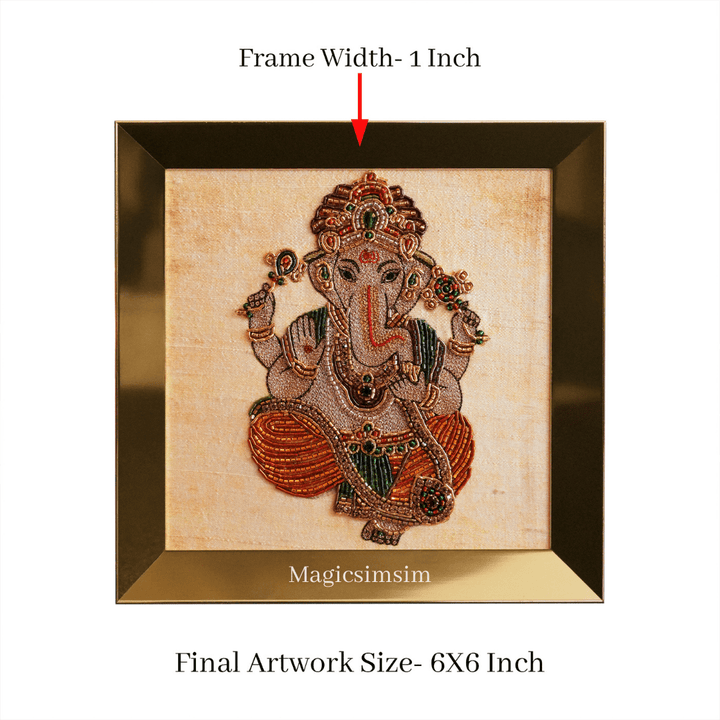 MagicSimSim Lord Ganesha - 5 Pcs Set | 6 x 6 inches