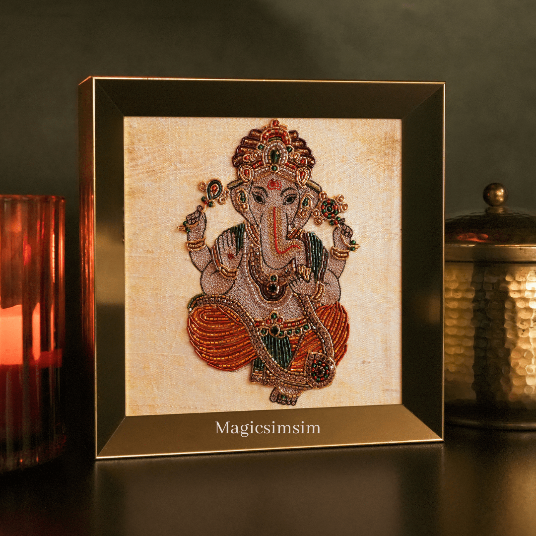 MagicSimSim Lord Ganesha - 5 Pcs Set | 6 x 6 inches