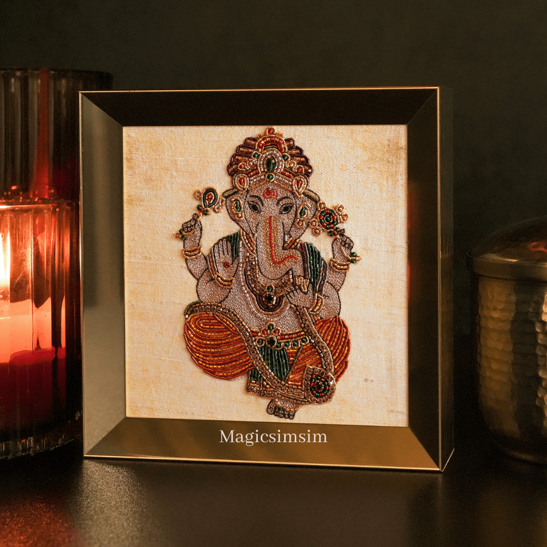 MagicSimSim Lord Ganesha - 5 Pcs Set | 6 x 6 inches