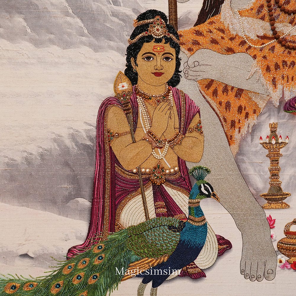 Magicsimsim Lord Shiv Parivar | 4.6 ft X 4 ft