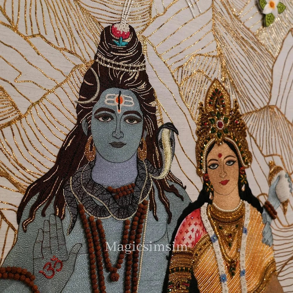 MagicSimSim Lord Shiva Parivar | 4ft X5 ft