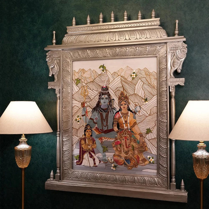 MagicSimSim Lord Shiva Parivar | 4ft X5 ft
