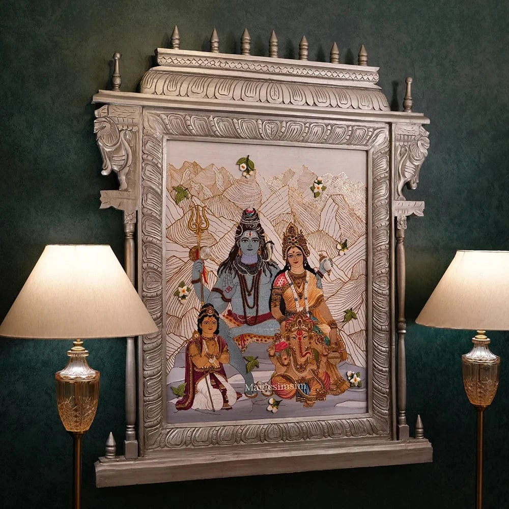 MagicSimSim Lord Shiva Parivar | 4ft X5 ft