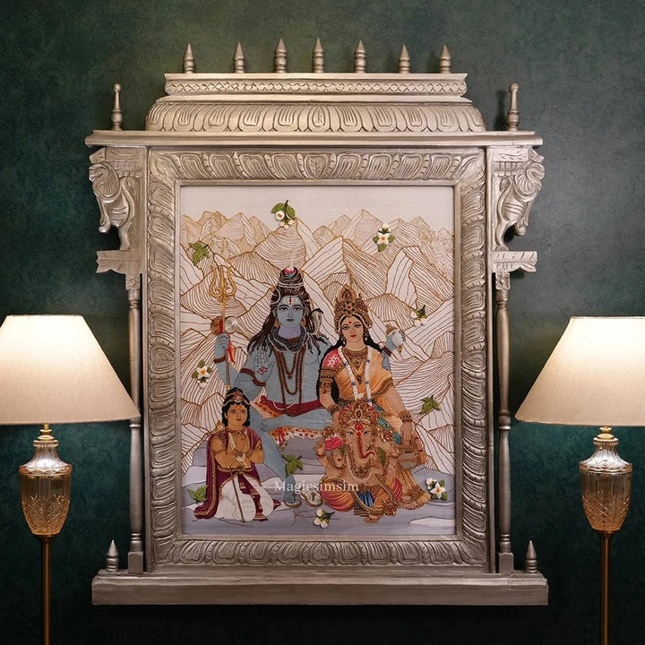 MagicSimSim Lord Shiva Parivar | 4ft X5 ft