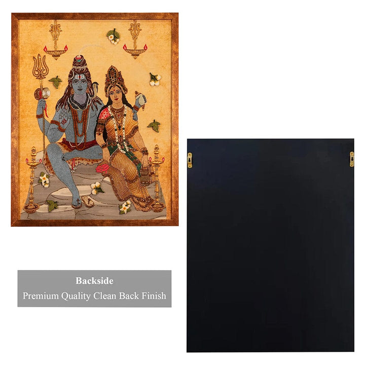MagicSimSim Lord Shiva with Maa Paravati | 19 x 24 Inches
