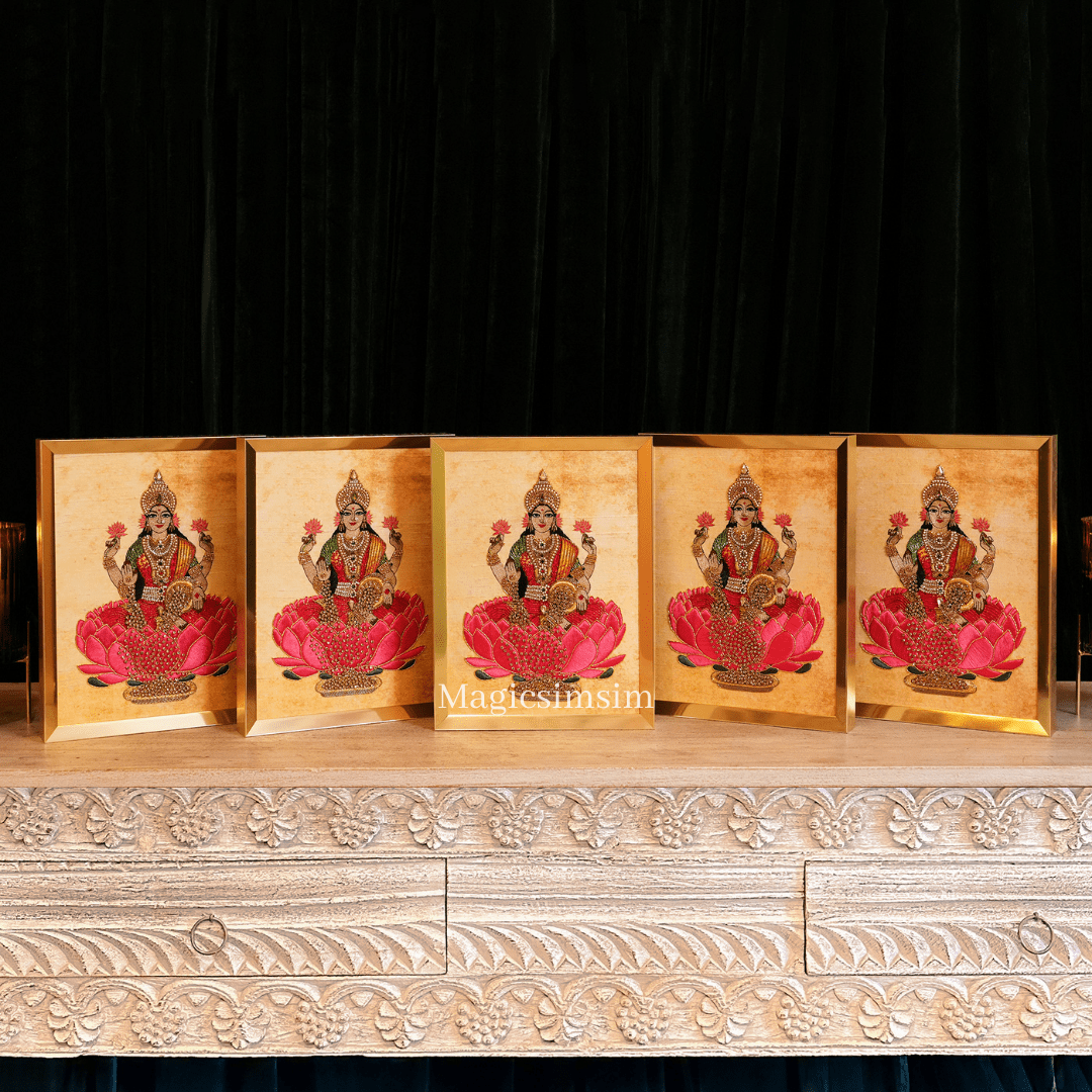 MagicSimSim Mahalakshmi - 5 Pcs Set | 9 x 12 inches