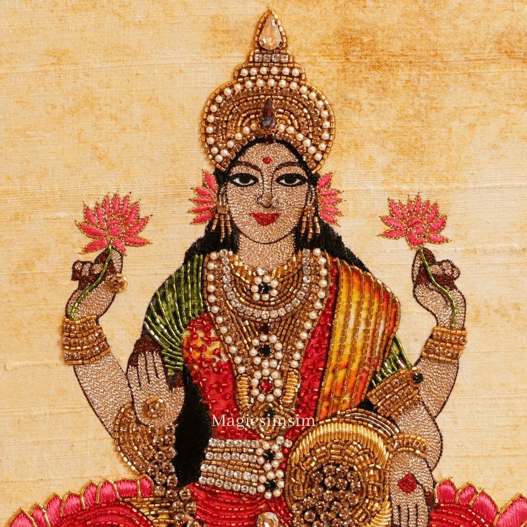 MagicSimSim Mahalakshmi - 5 Pcs Set | 9 x 12 inches