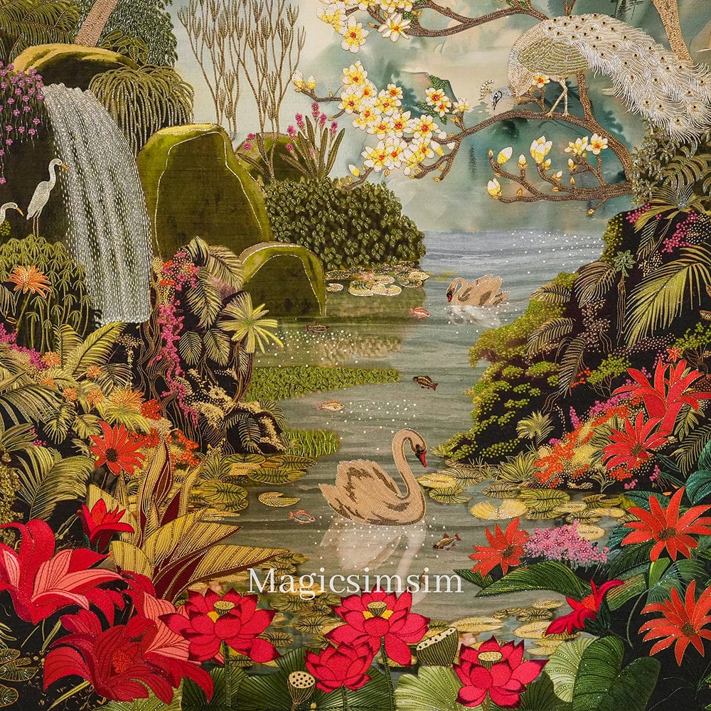 Magicsimsim Meghdoot Art | 4 ft X 6 ft
