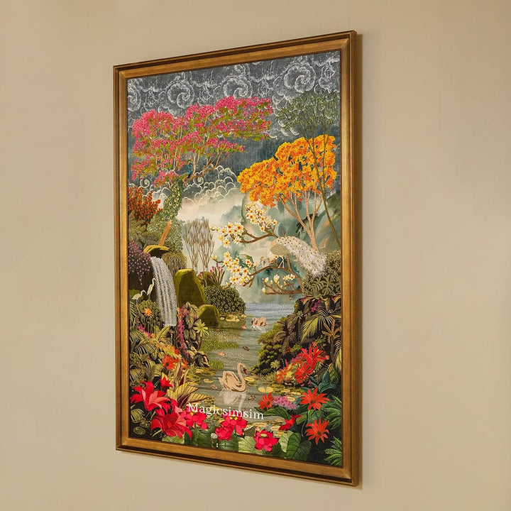 Magicsimsim Meghdoot Art | 4 ft X 6 ft