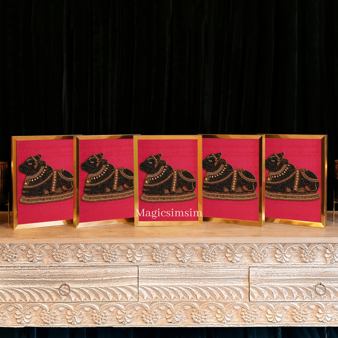 MagicSimSim Nandi Bull - 5 Pcs Set | 9 x 12 inches