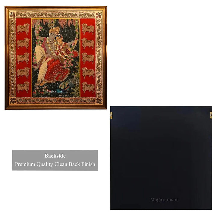 MagicSimSim Radhakrishna - Divine Love | 6 ft X 6 ft