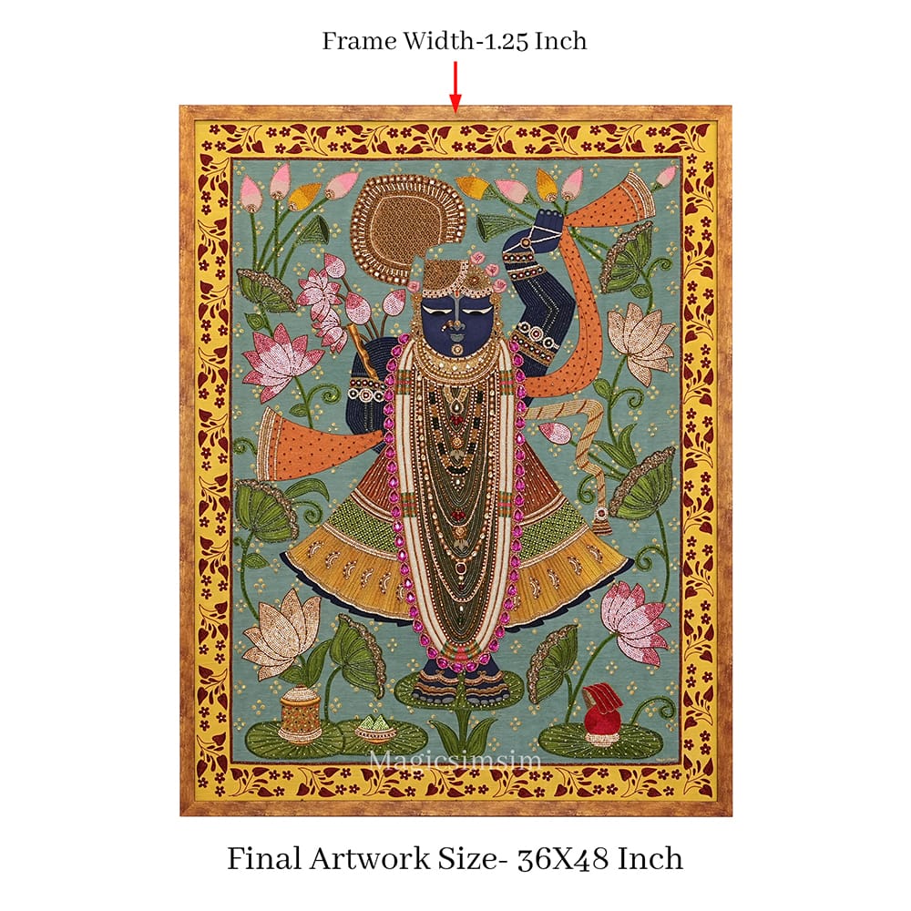 MagicSimSim Shrinathji Kamal Talai | 3 ft x 4 ft