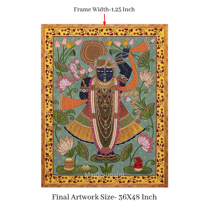 MagicSimSim Shrinathji Kamal Talai | 3 ft x 4 ft
