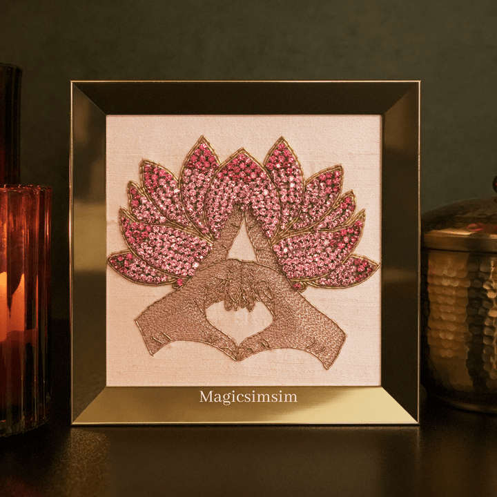 MagicSimSim Yog Mudras - 5 Pcs Set of Different Mudras | 6 x 6 Inches