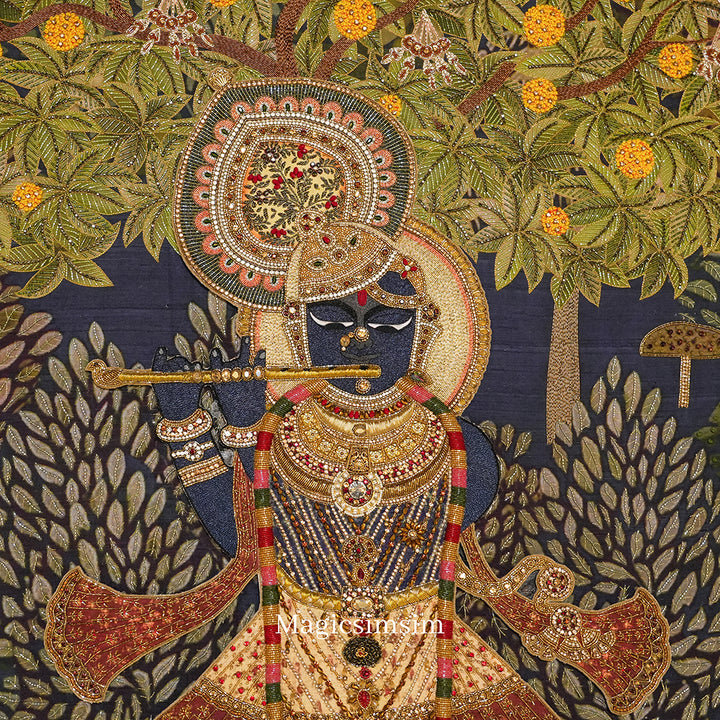 Shrinathji art painting for puja & temple room wall