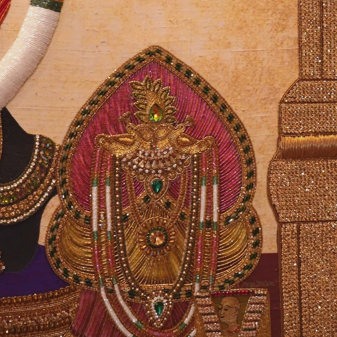 Banke Bihari Ji | 3 ft X 4.6 ft